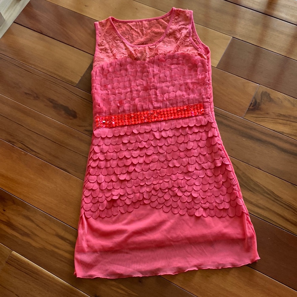 Coral size small dress